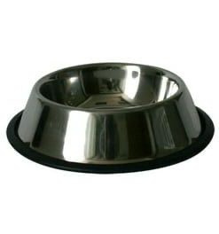 COMEDERO DE ACERO INOX. C/HUELLA 22 CM.